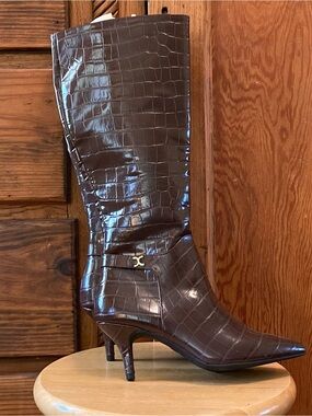 Charter Club Brown Heeled Boots